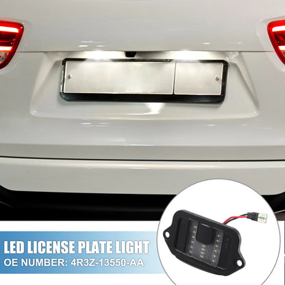 2X White LED License Plate Light 4R3Z-13550-AA for Ford Mustang (2005–2009)
