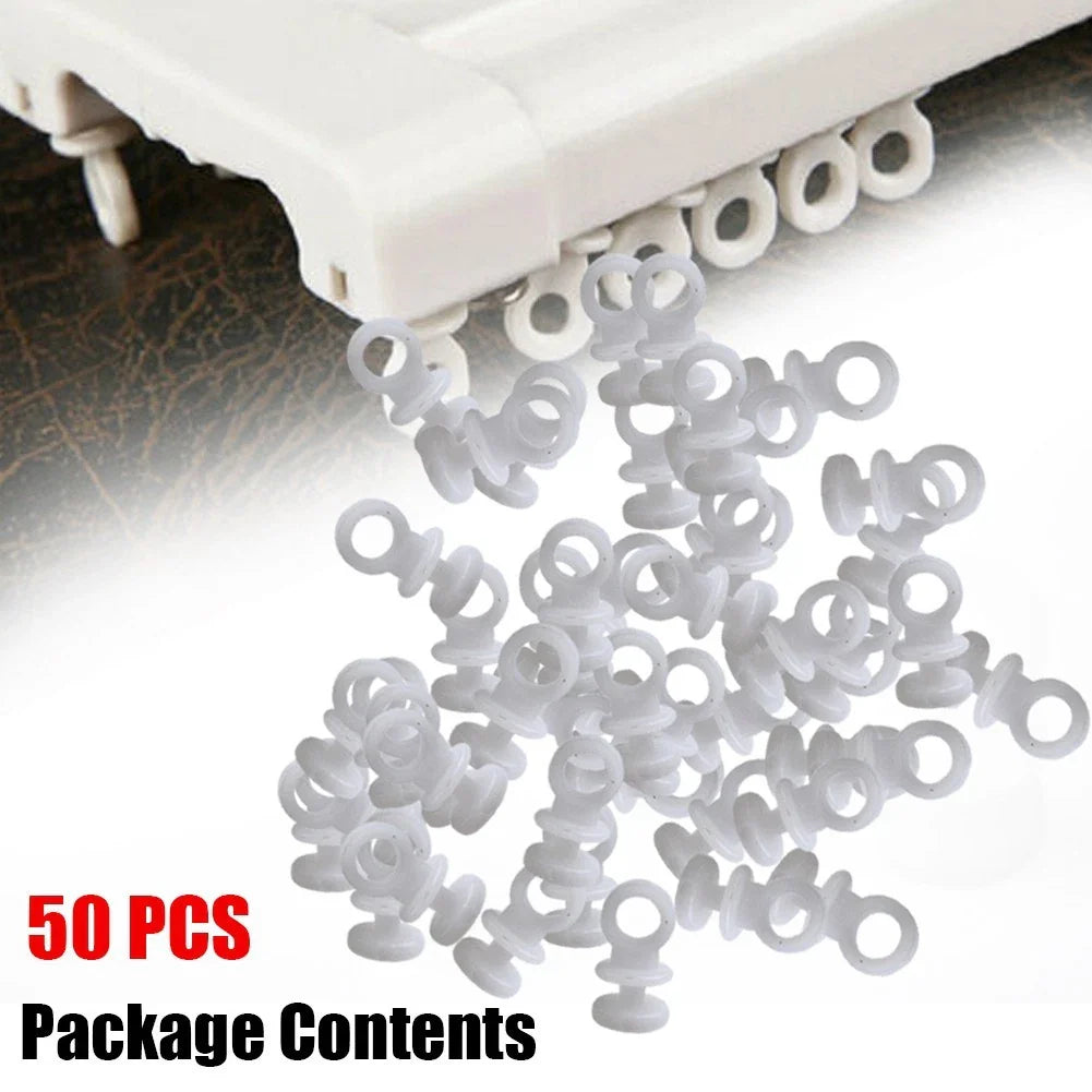 50PCS Curtain Track Hooks Runner for Camper Van MOTORHOME Caravan Boat