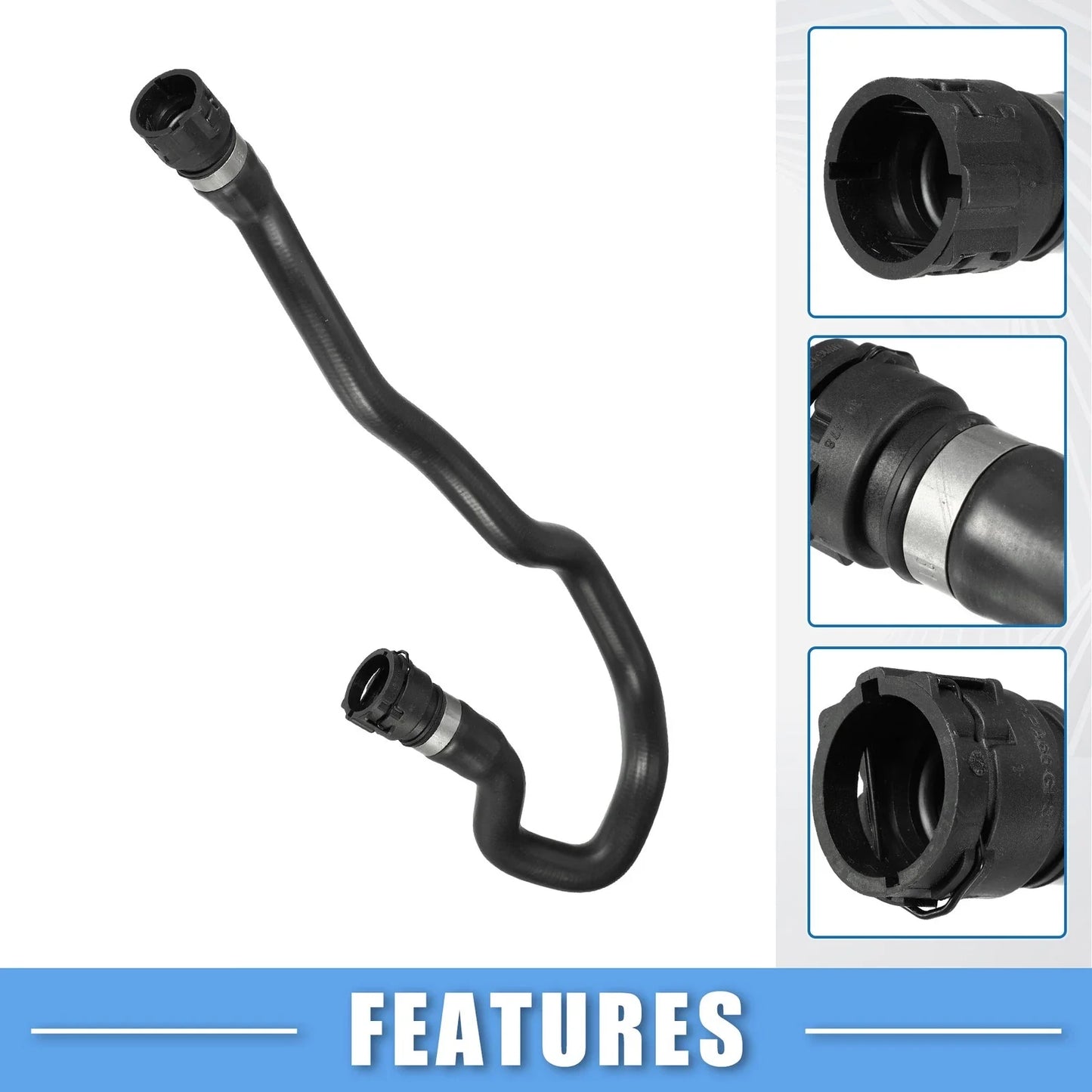 Radiator Coolant Hose 2.5L for BMW 525i Base (2001-2003)