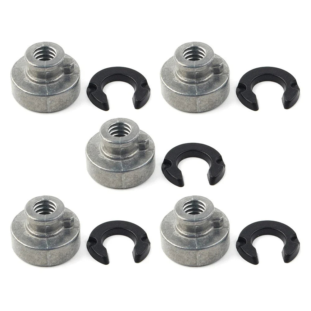 5 x Rear Fender Passenger Seat Bolt Tab Screw Nut Covers for Harley Davidson