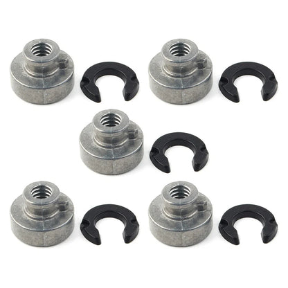 5 x Rear Fender Passenger Seat Bolt Tab Screw Nut Covers for Harley Davidson