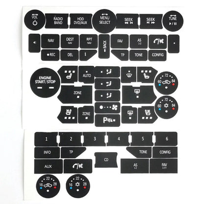 Stickers Repair Decal Button for Car Interior Accessories