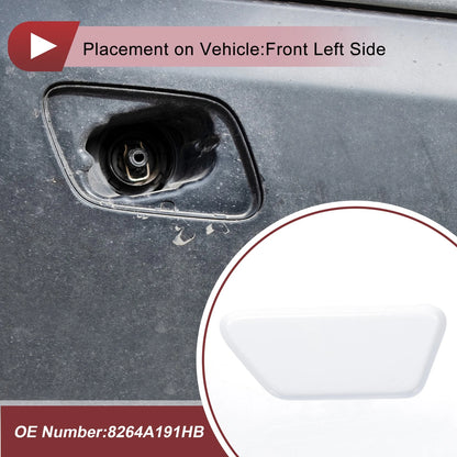 Front Left Washer Nozzle Cover Cap for Mitsubishi Outlander XL (2013–2015) White