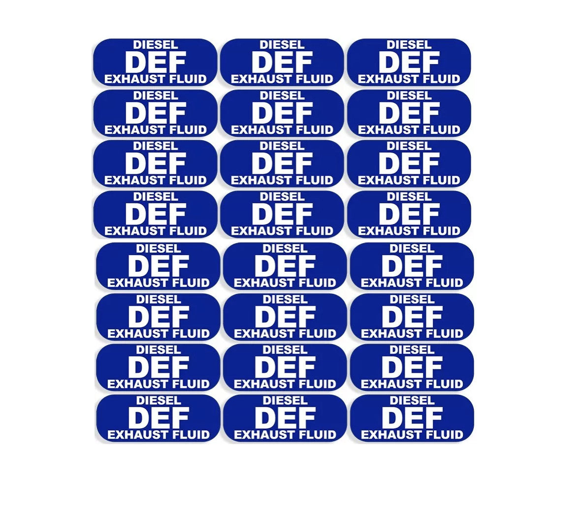 24Pack DEF Diesel Exhaust Fluid Stickers for Bio Fuel Vehicles