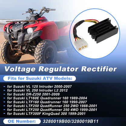 Voltage Regulator Rectifier for Suzuki LTF300F KingQuad (1999–2001) No.3280019B00