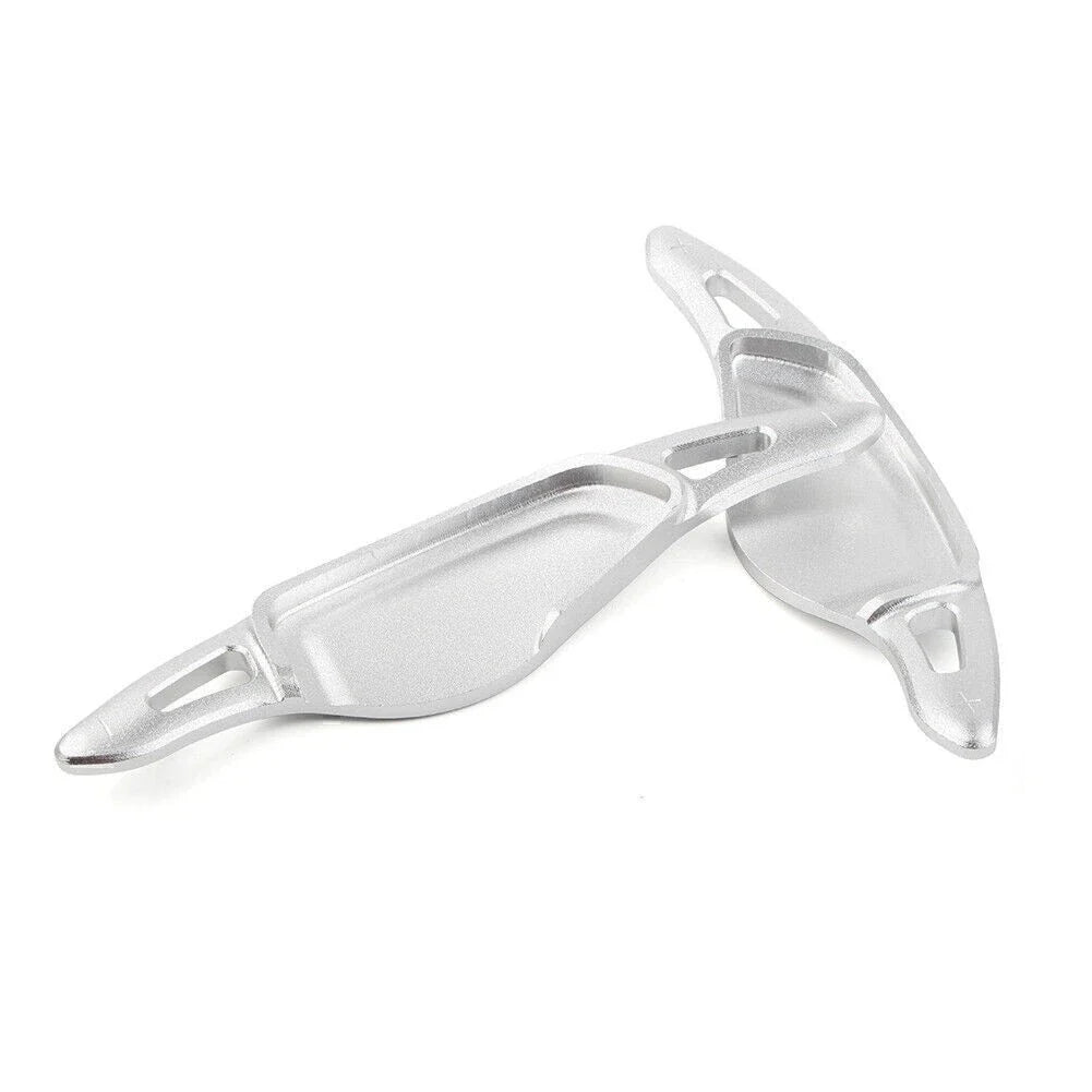 Silver Steering Wheel Paddle Shifter Extensions for BMW 5 7 Series X3 X4 X5 (2001-2023)