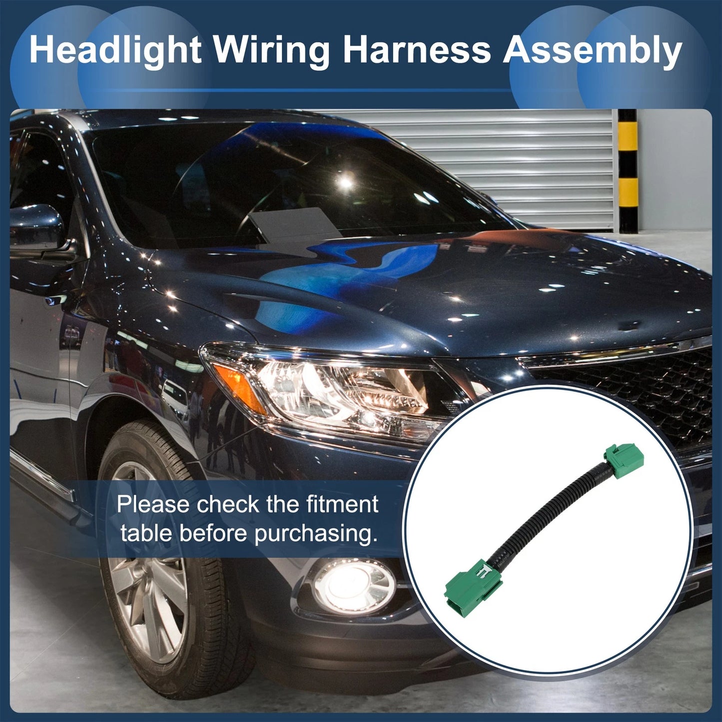 Headlight Wiring Harness Assembly for Ford F-150 (2015–2020) - 1 Pcs