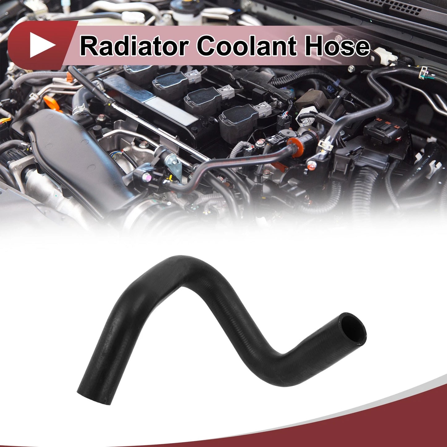 Radiator Coolant Hose for Toyota Corolla (2001–2009) No. 16572-21030 Rubber Black