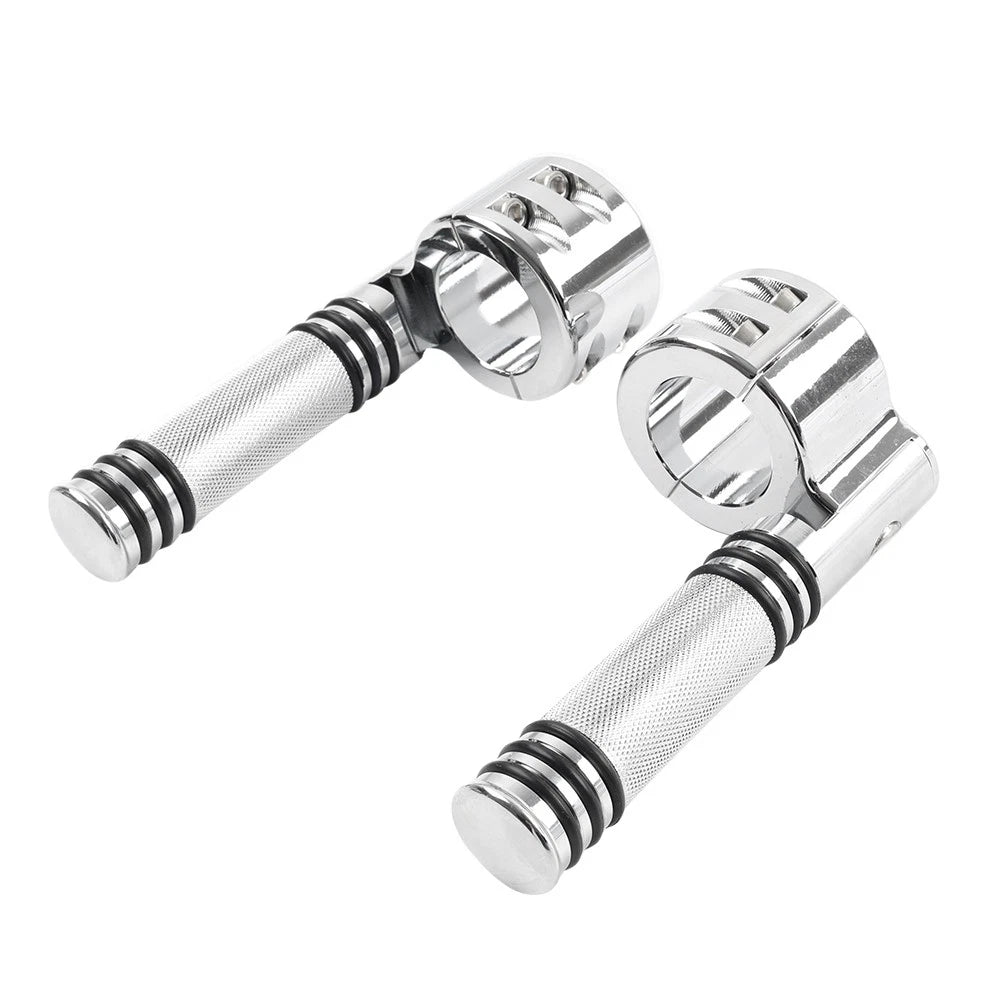1-1/4" Engine Crash Bar Footpeg Clamp for Harley (Chrome)