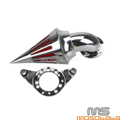 Chrome Air Intake Filter Cleaner for Harley Dyna FatBob FXDF, Street Bob FXDB