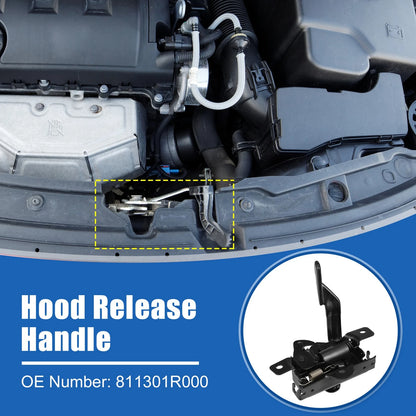 Hood Latch Assembly for Hyundai Accent (2012–2017) No. 81130-1R000