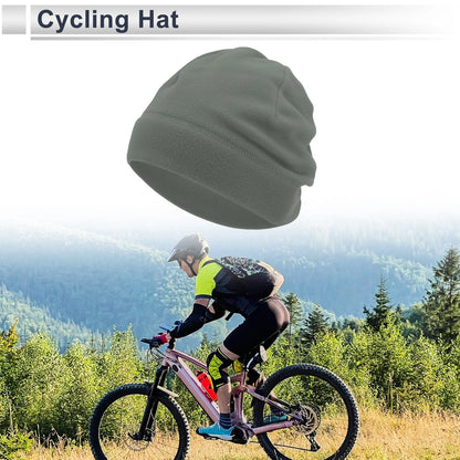 Cycling Hat for Windproof Warm Light Gray (26x22cm)