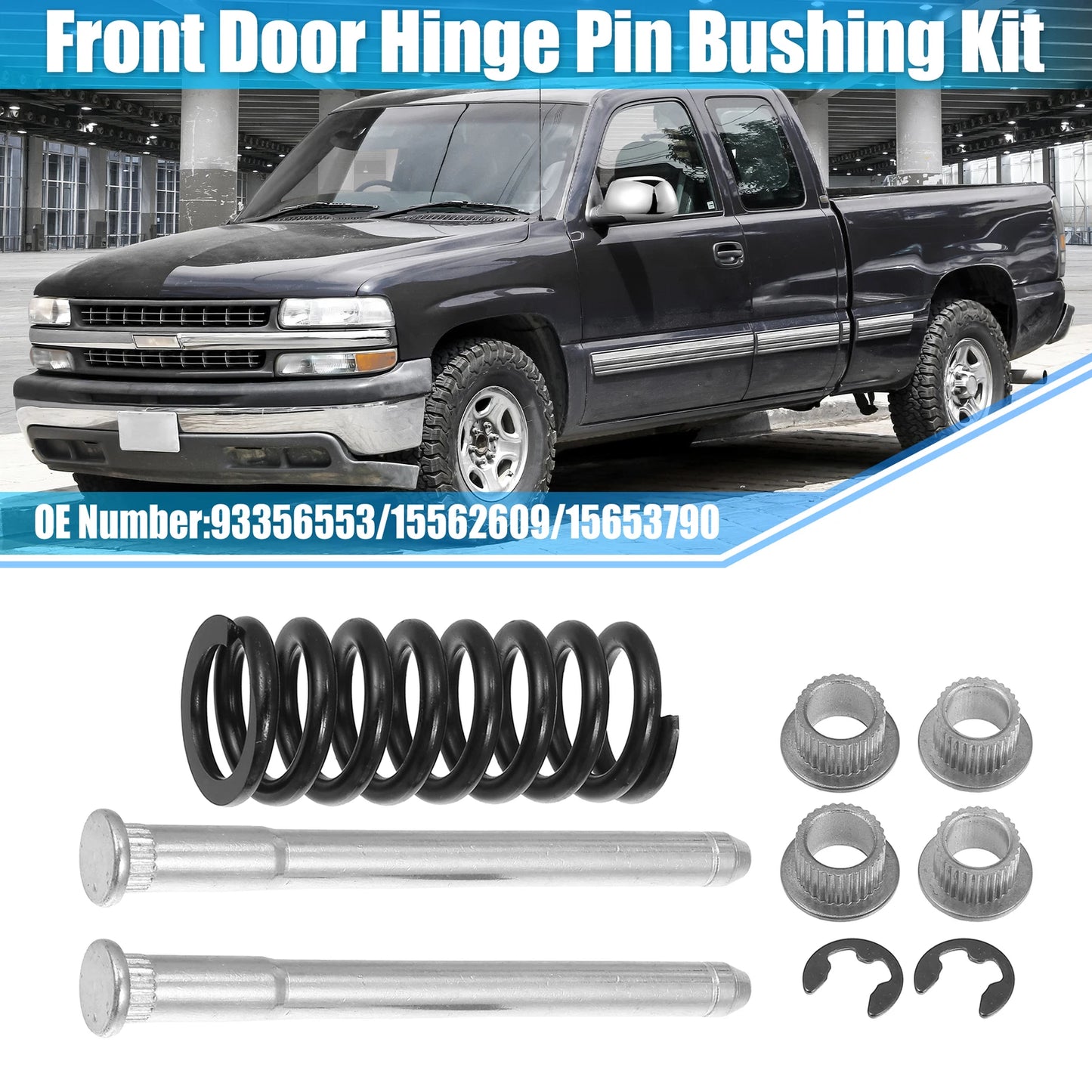 Set of 4 Door Hinge Pin and Spring Repair Kit