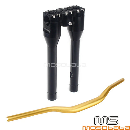 1. 1-1/2" Handlebar w/10" Riser for Harley Dyna Softail Street Bob (2018-2023)