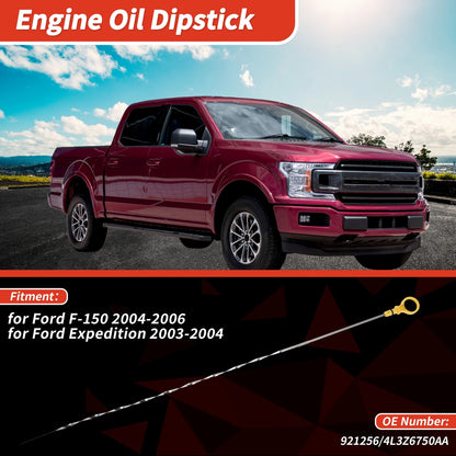 Oil Dipstick No. 921256 for Ford F-150 (2004–2006) Yellow 1Pc
