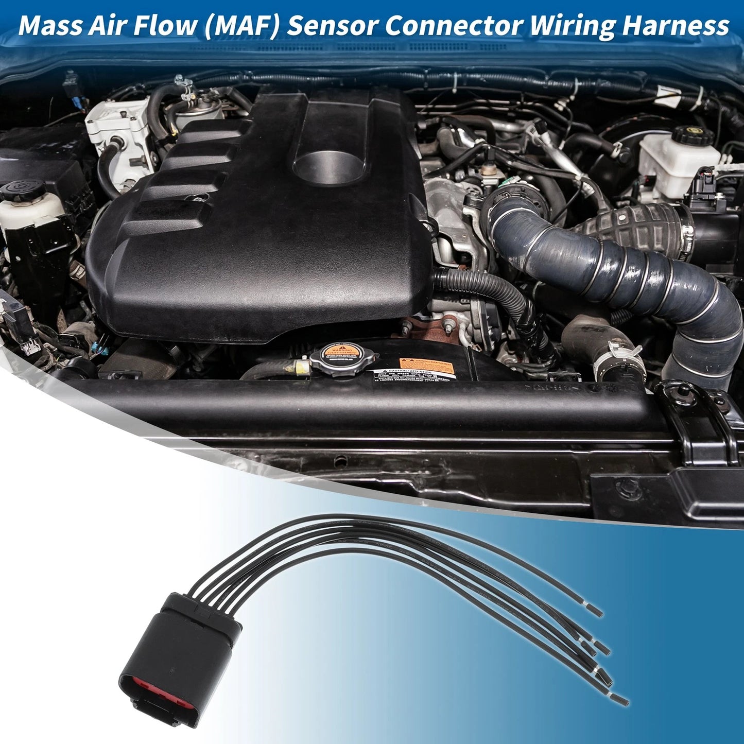 Mass Air Flow Sensor Connector Wiring Harness for Ford F150 F250 E150 E250 (1997–2020)