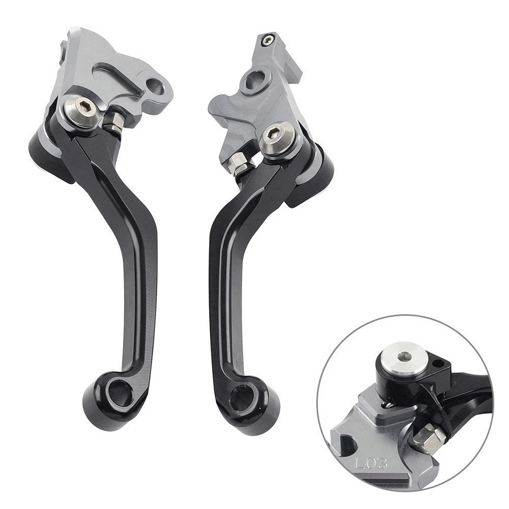 Black Pivot Brake Clutch Levers for Yamaha WR250F WR450F (2001–2016)