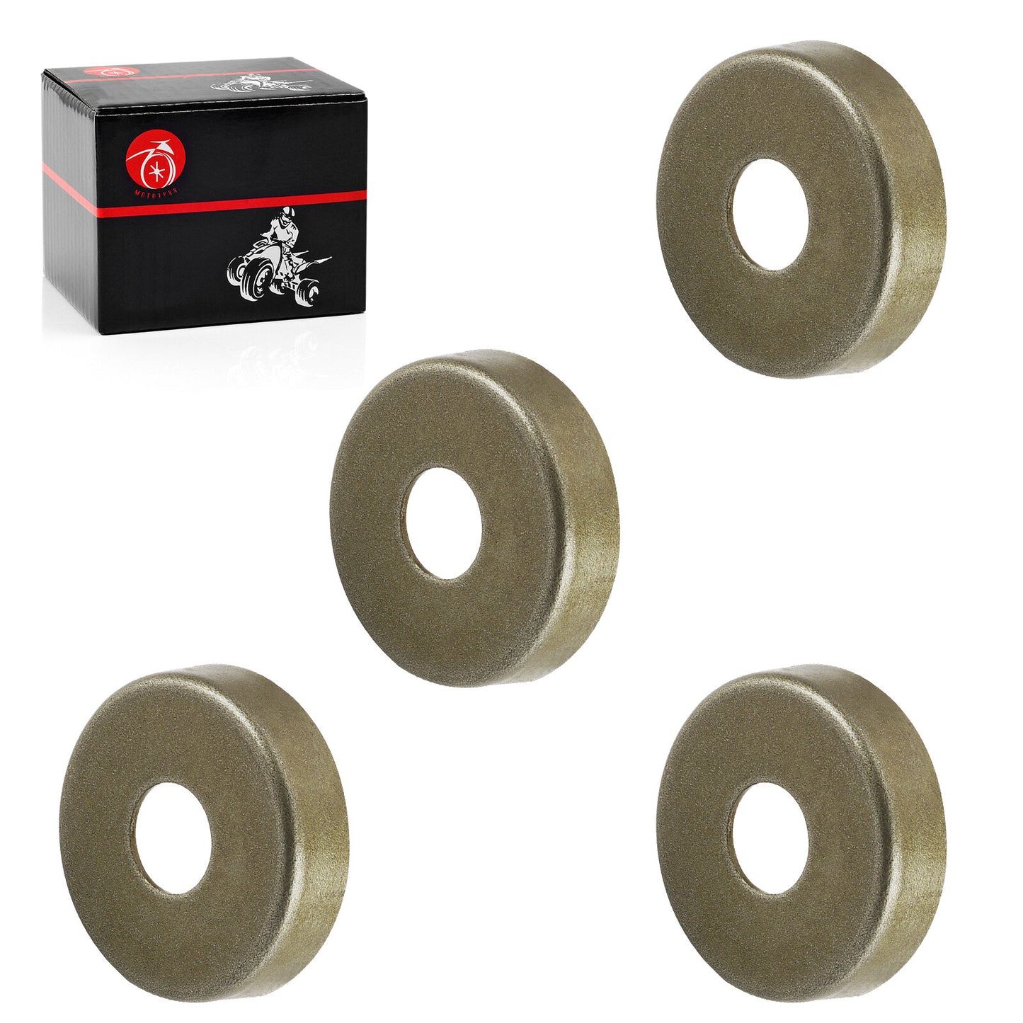 Set of 4 Front Arm Bushing Rubber Caps for Polaris Outlaw 50 90 110 (2007–2021)