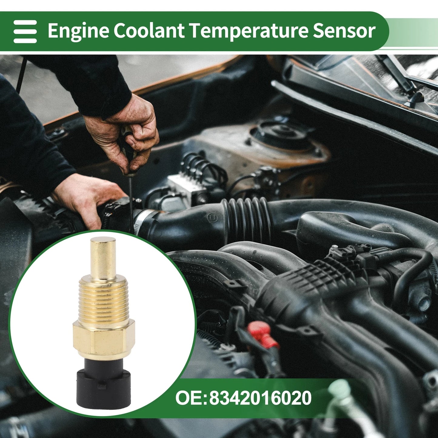 Engine Coolant Temperature Sensor No. 8342016020 for Chevrolet Silverado 1500 (2007–2013)