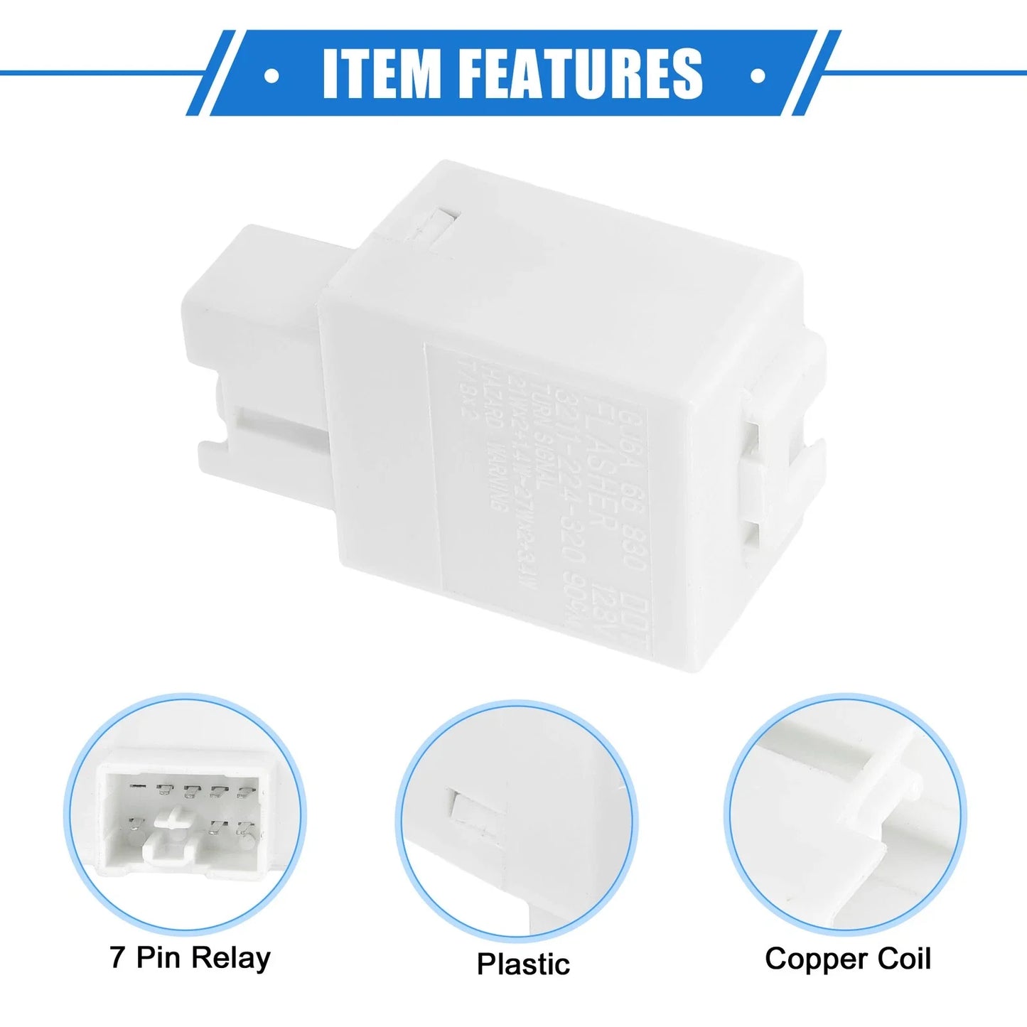 40A DC 12V Relay for Chevrolet Cruze (2016-2019) - 7 Pin Relay Charge Case