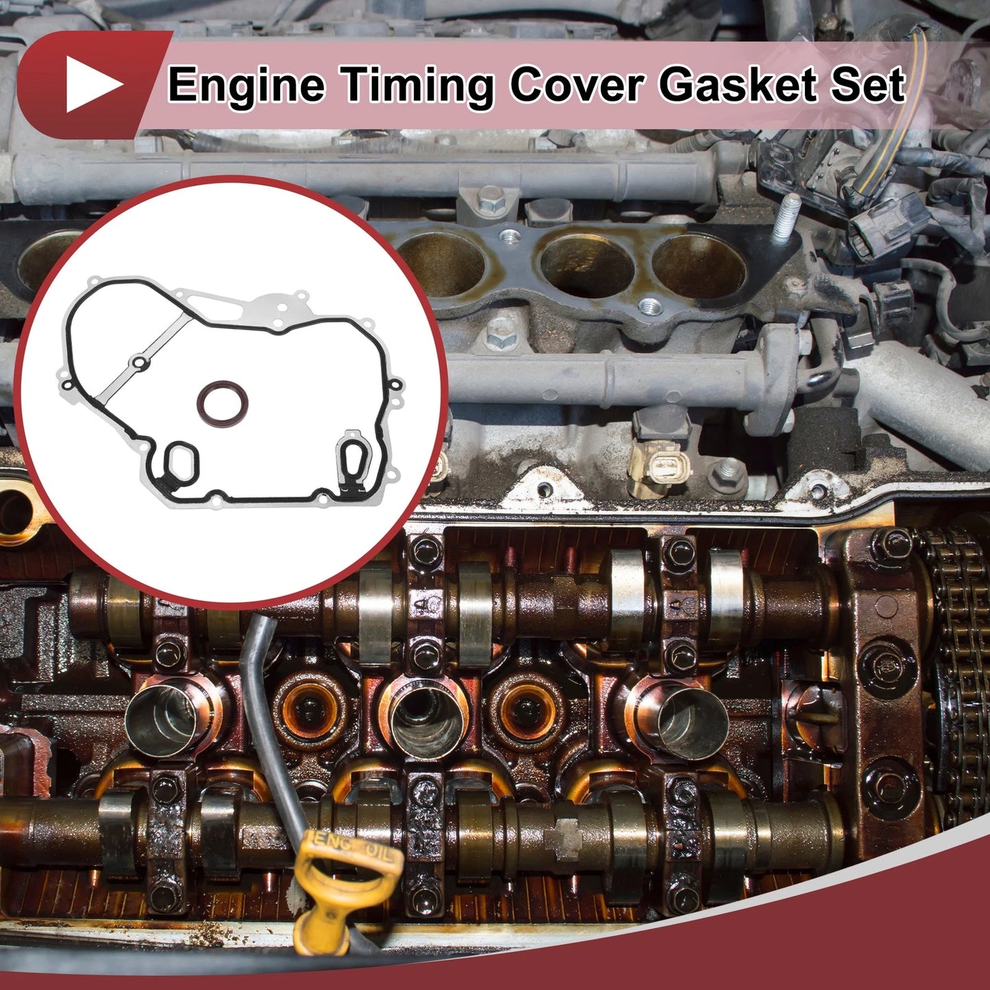Engine Timing Cover Gasket Set for Chevrolet 2.0L 2.2L 2.4L