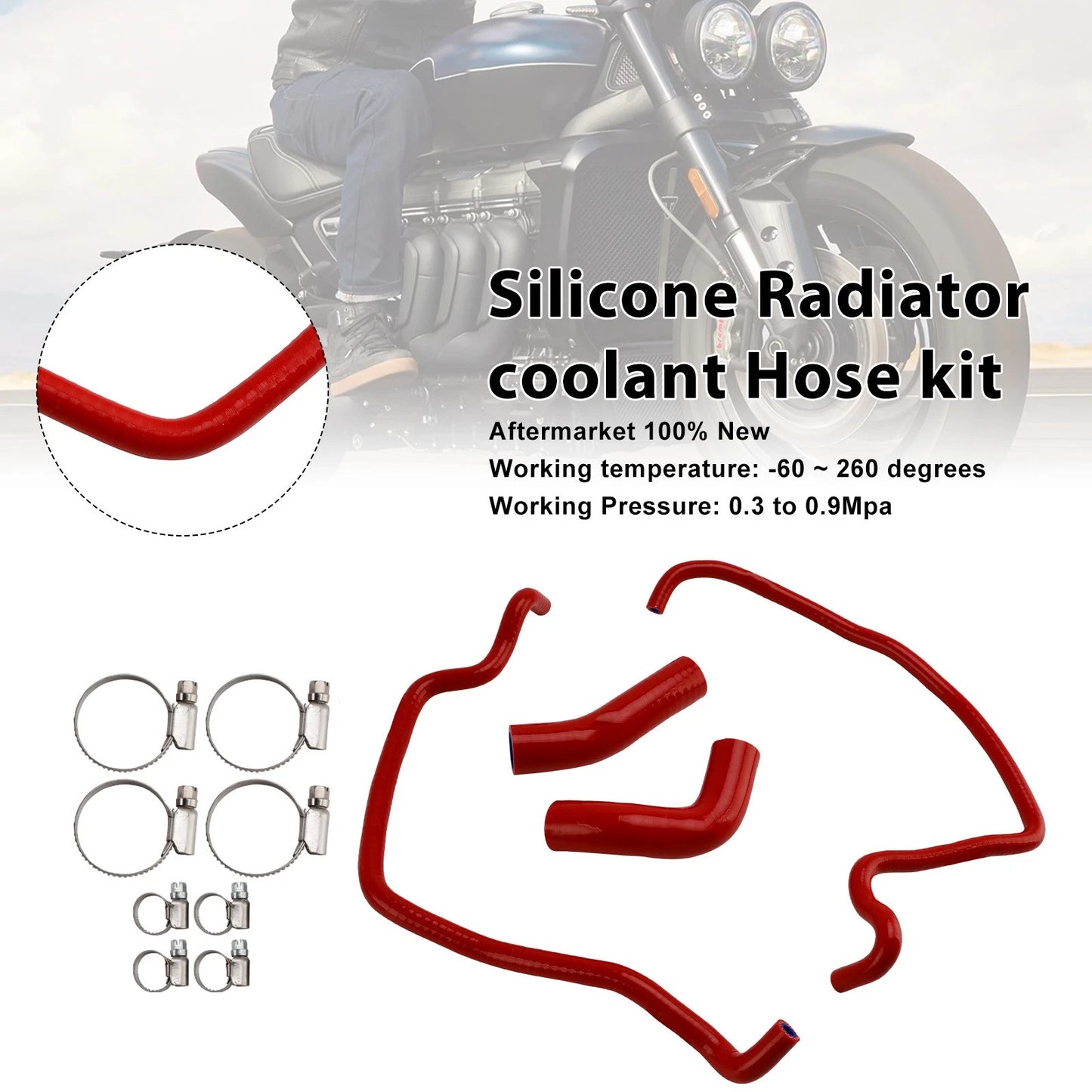 Radiator Cooling Hose Kit for Honda CRF450R RX RWE (2021–2025)