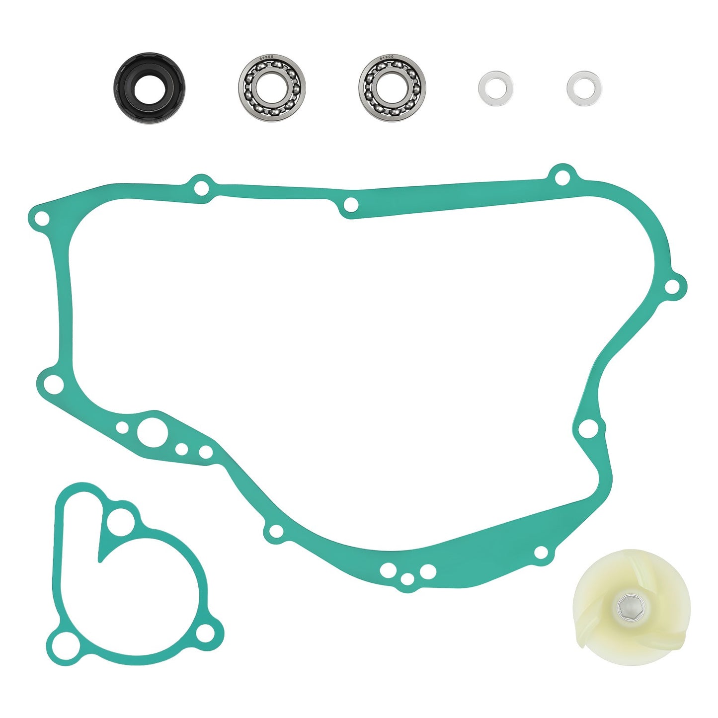 Rebuild Kit with Water Pump Shaft Gear for Suzuki RM125 (2001–2006)