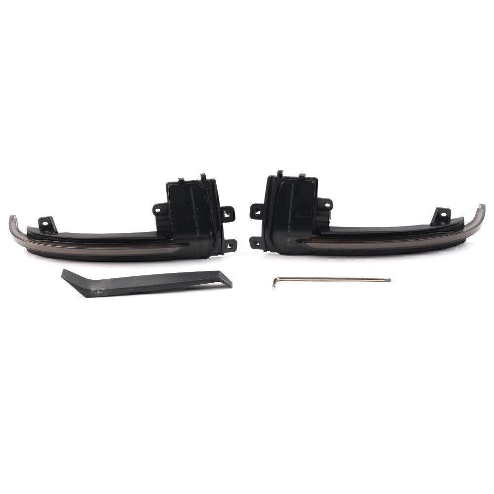 2Pcs Carbon Fiber Gear Shift Side Panel Cover Trim for Audi A4 B9 (2017–2020)