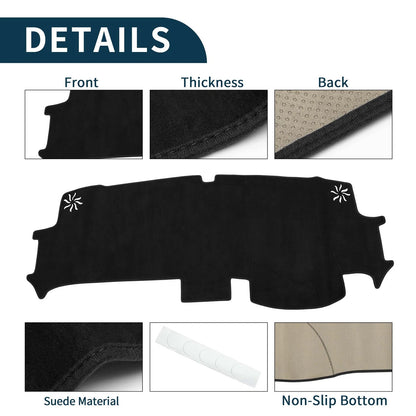 Dashboard Cover Mat for Honda Stepwgn Air Spada (2022–2023) Black