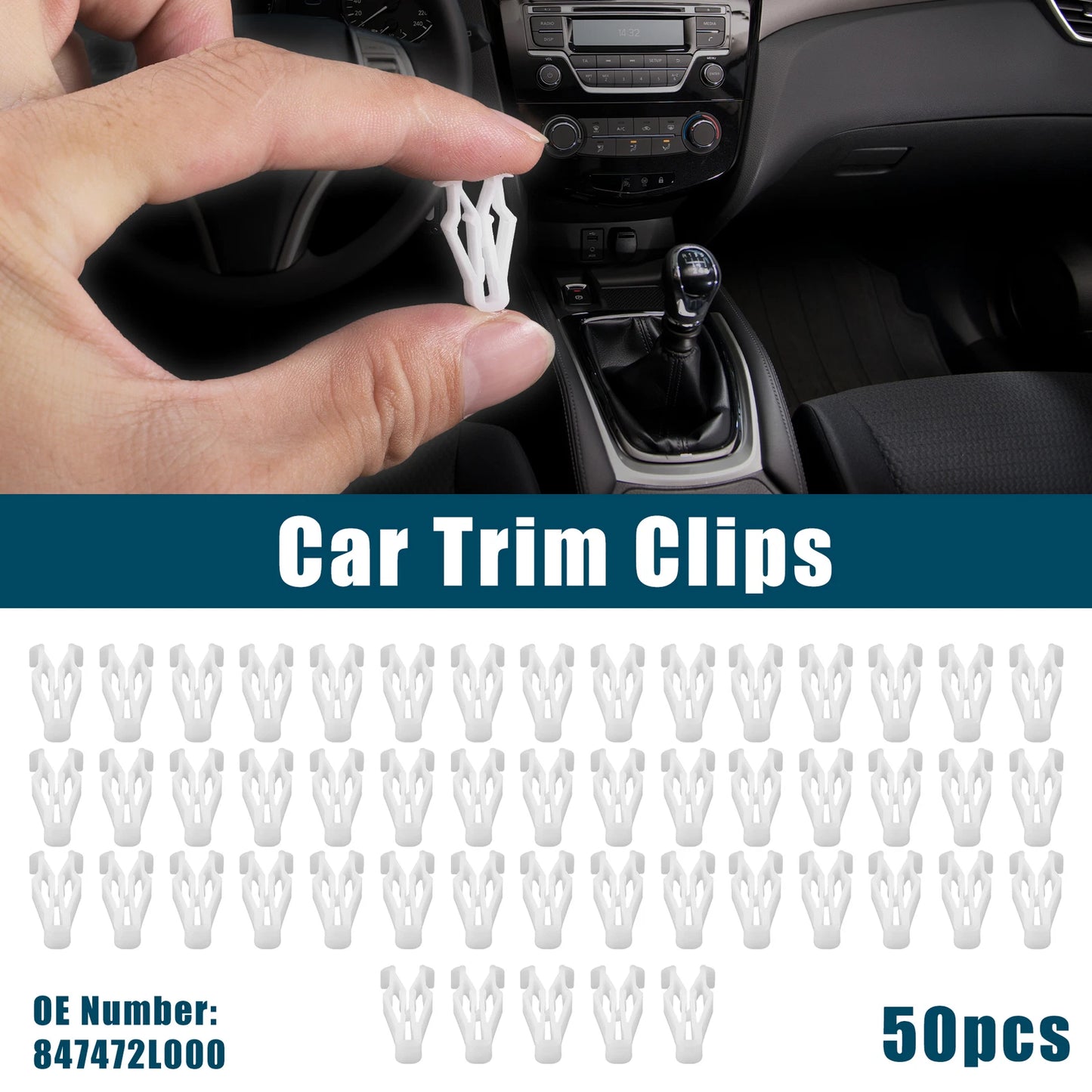 Set of 50 Interior Trim Retainer Clips for Hyundai Kia