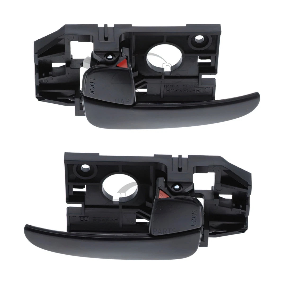 Set of 4 Door Handles for Hyundai Elantra (2001–2006) Black