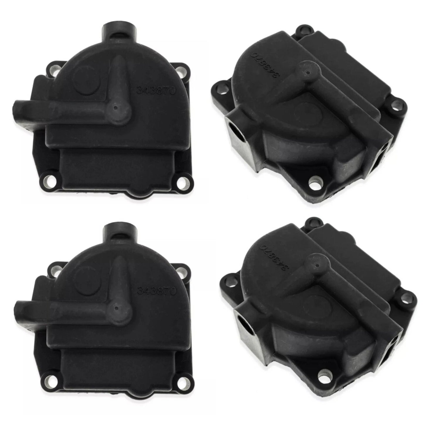 Set of 4 Carburetor Bowls for Johnson Evinrude 90-105 HP (1990–1995)