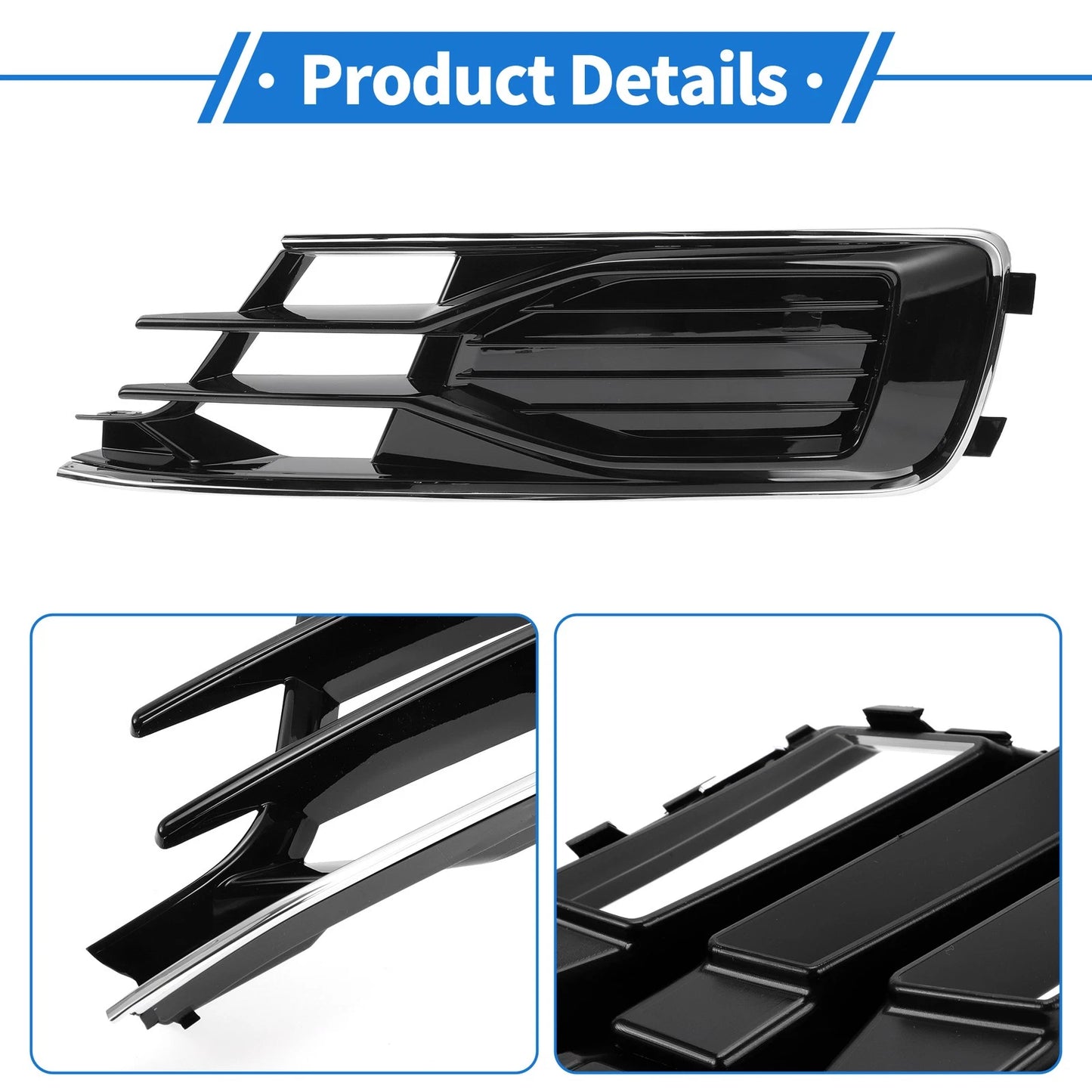 1pc Fog Light Grill for Audi A6 C7 (2014–2018) No. 4G0807681AD