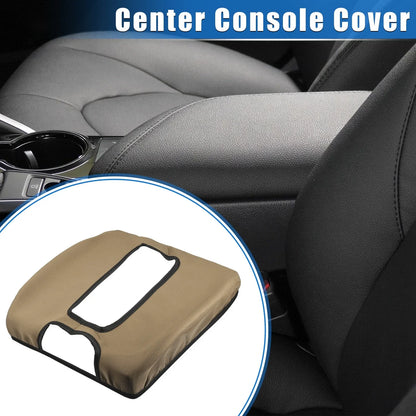 Armrest Protector Cover Pad for GMC Sierra 2014-2017 Deep Brown