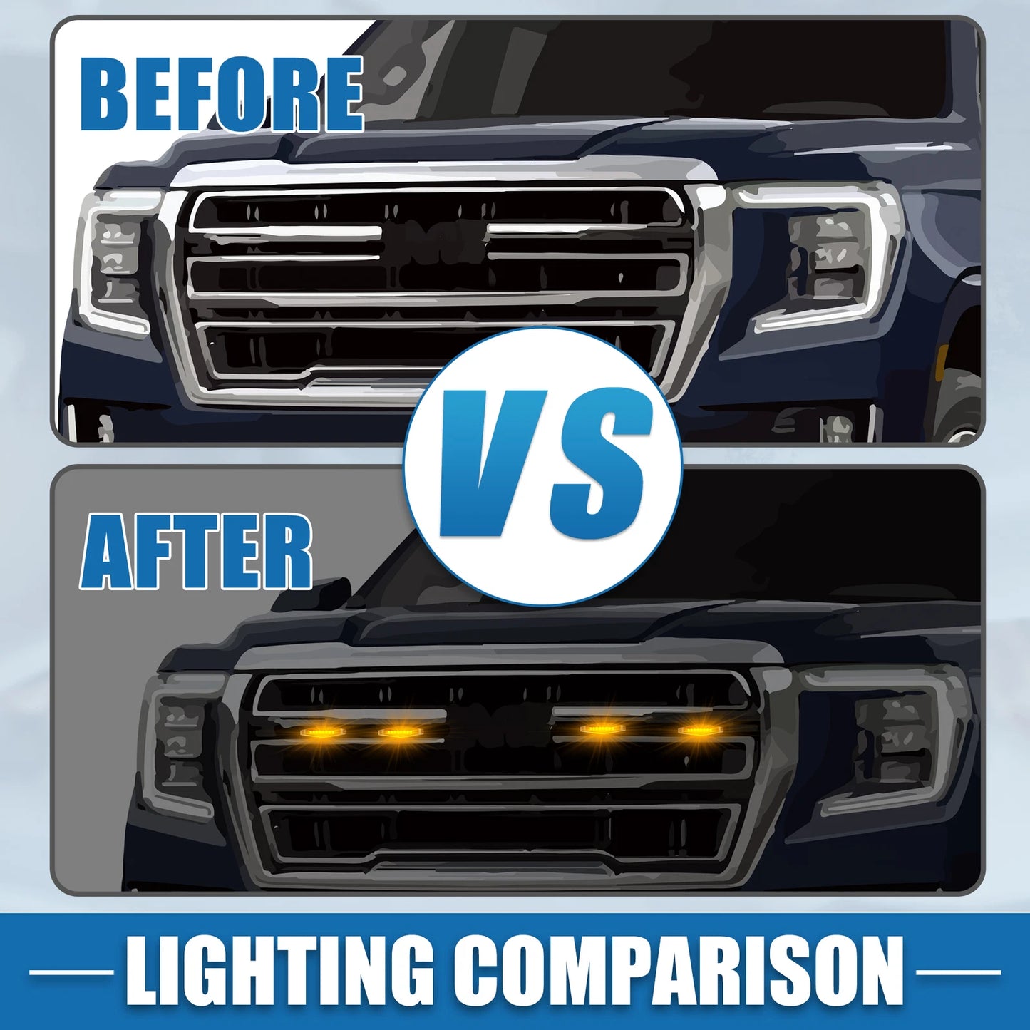 LED Front Grille Light Set for Toyota 4Runner TRD Pro (2014–2023)