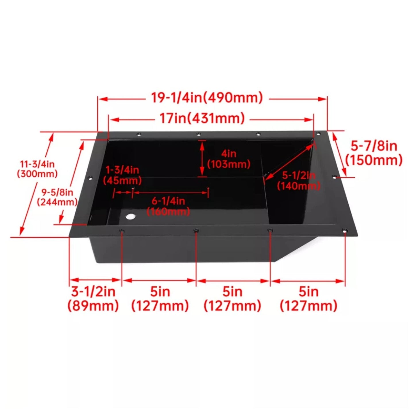 Recessed Easy Boat Trolling Motor Pan for Boat
