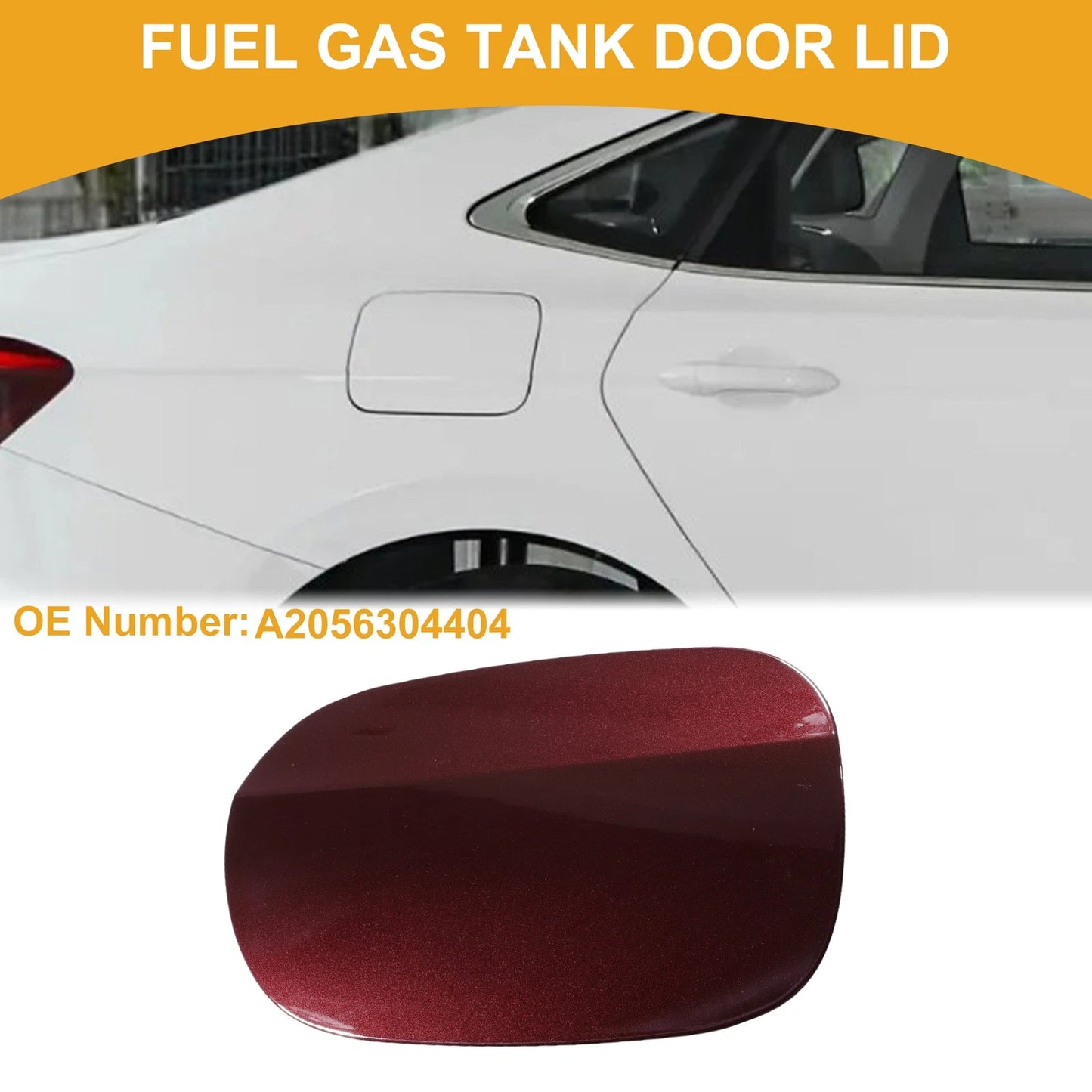Fuel Tank Door Cap for Mercedes-Benz E200 (2017–2023) No.A2056304404 Zircon Red