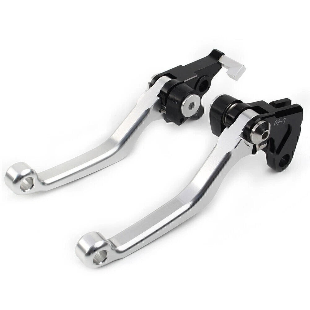 Pivot Dirt Clutch Brake Levers for Kawasaki KLX250 D-Tracker (1993–1997) Silver