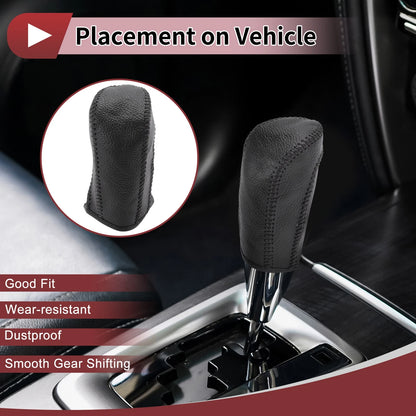 1 Pc Gear Shift Knob Cover for Ford Fiesta (2009–2012) Faux Leather