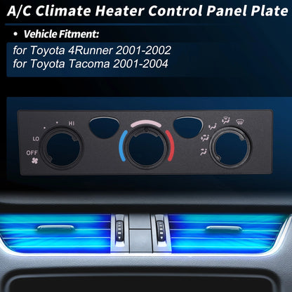 A/C Climate Heater Control Panel Plate for Toyota 4Runner (OE: 55519-35340)