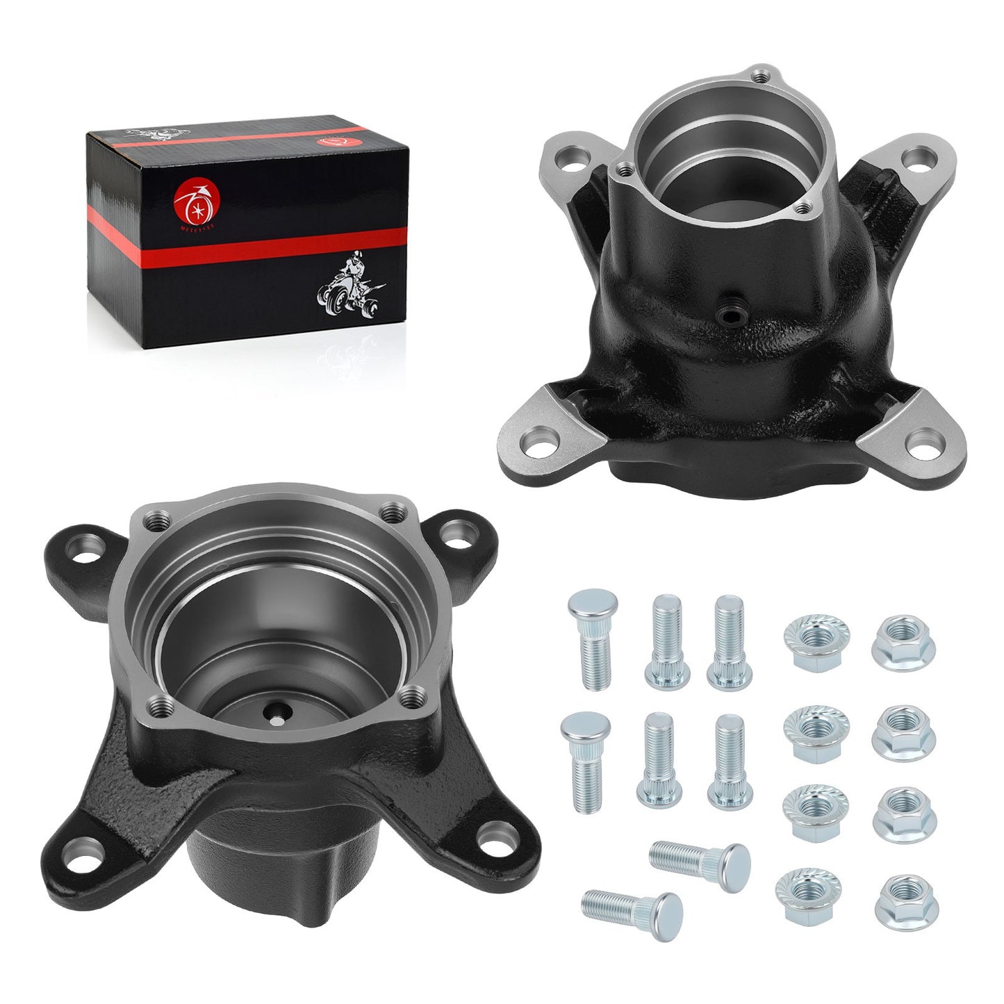 2 Front Wheel Hub Kits for Polaris Xplorer 250 300 400 500 (1996–2005)