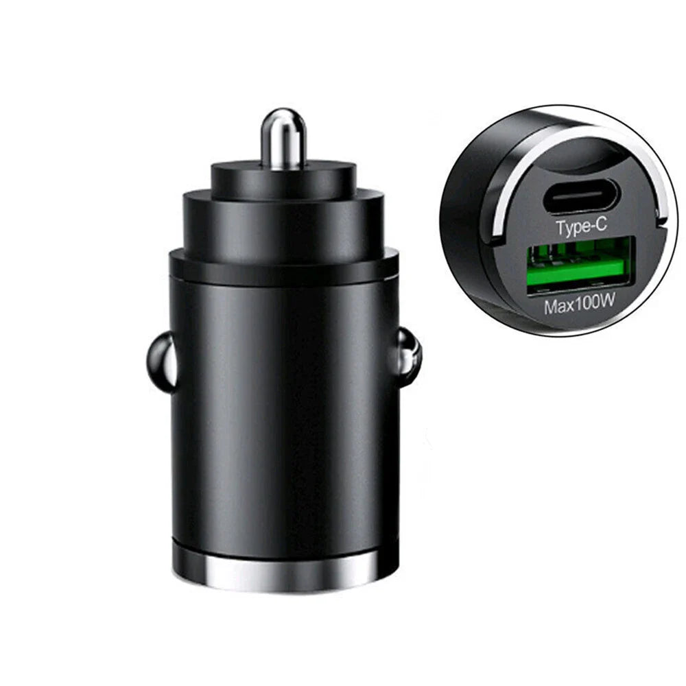 USB Type C QC3.0 Fast Charging Phone Charger for Universal Car Interior