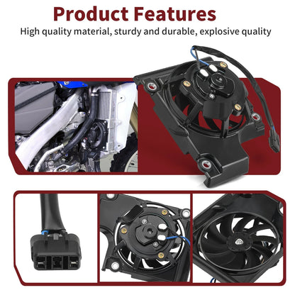 Radiator Fan Kit for Yamaha YZ450FX WR450F (2019–2023)