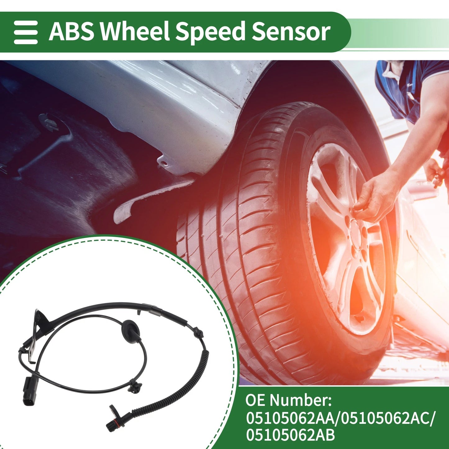 ABS Wheel Speed Sensor No. 05105062AA for Jeep Patriot (2007–2017)