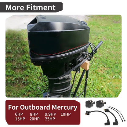 Ignition Coil w/Cable Set for Mercury Outboard