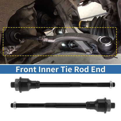 2X Front Inner Tie Rod End Links for Chevrolet Silverado 2500 HD (2011–2019)