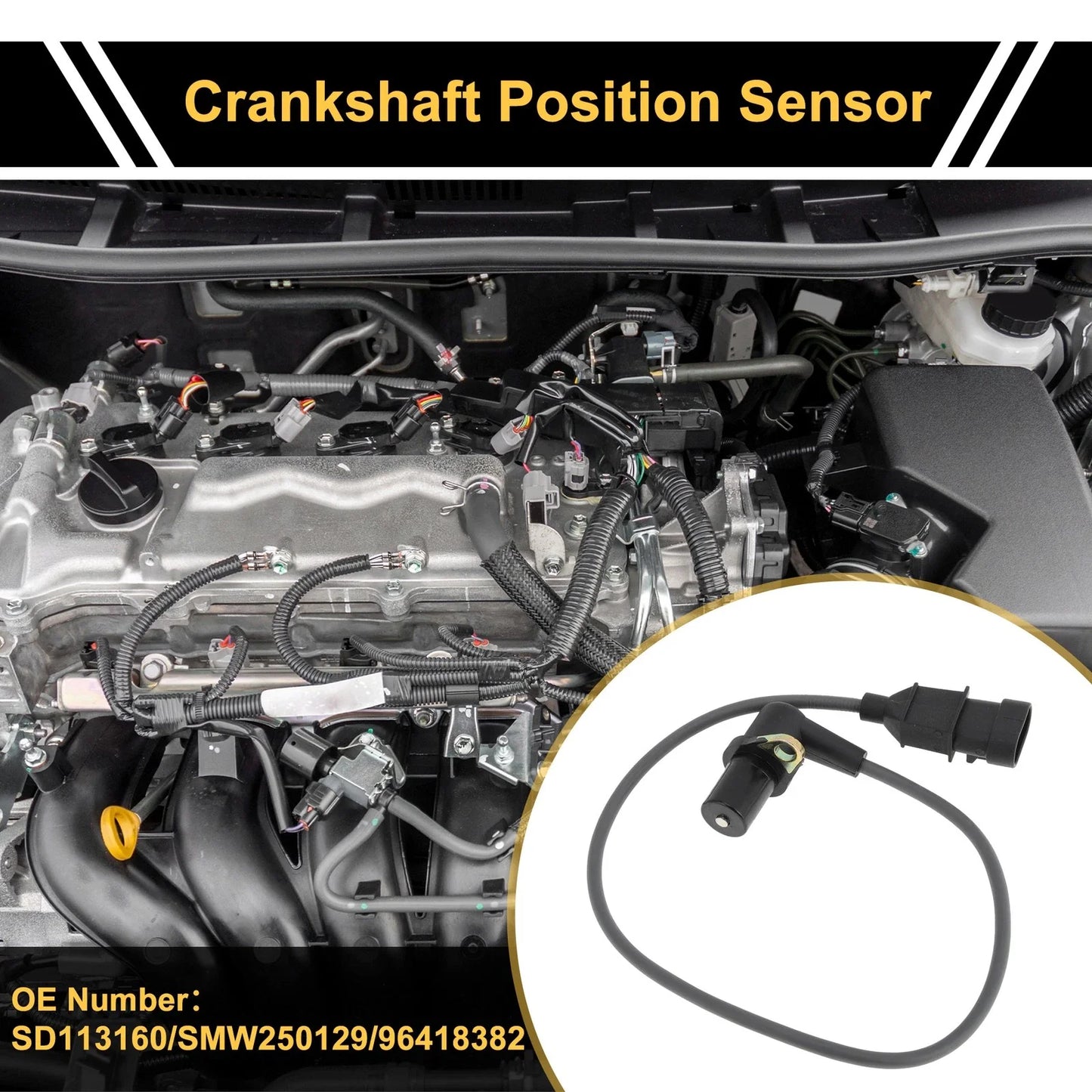 Crankshaft Position Sensor for Chevrolet Captiva 2.4 (2006-2016)