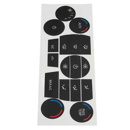 Heater AC Climate Control Button Repair Decal Stickers for Ford Escape Fusion