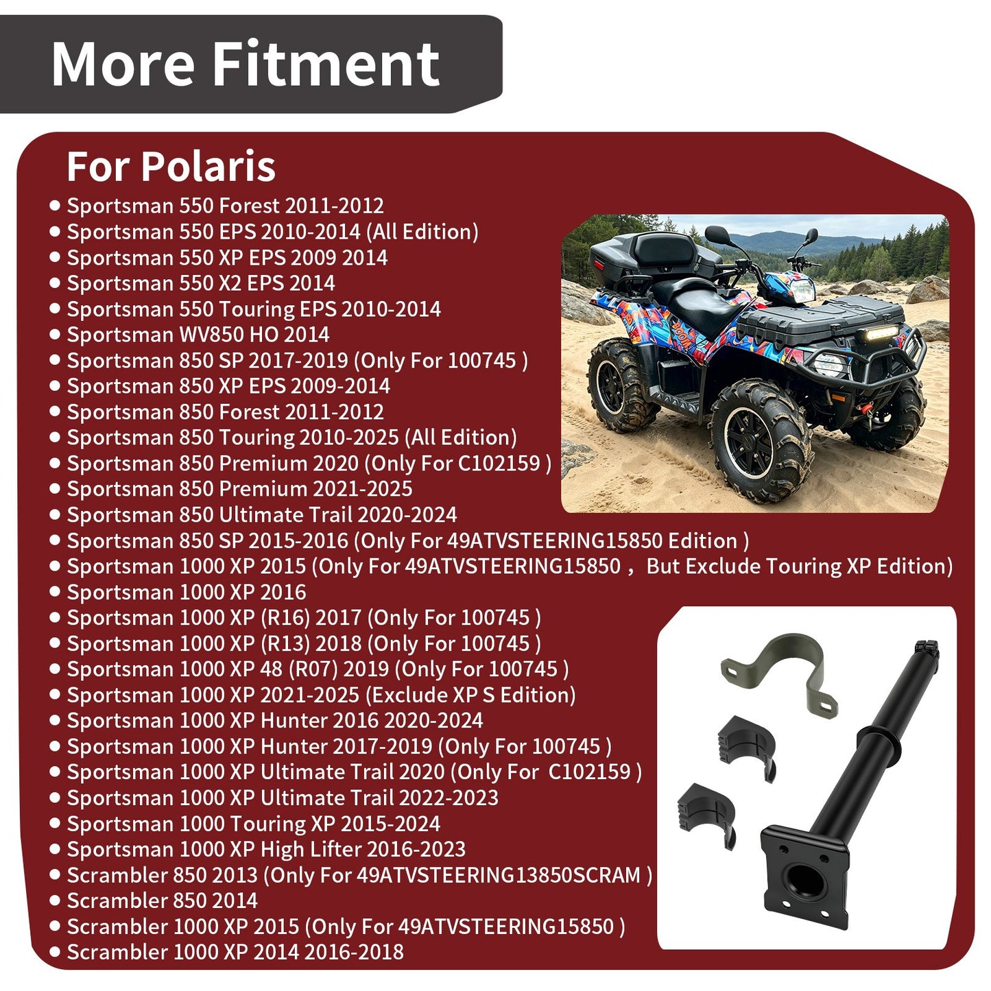 Sway Bar Bushing for Polaris Sportsman SP 850 (2015–2019)