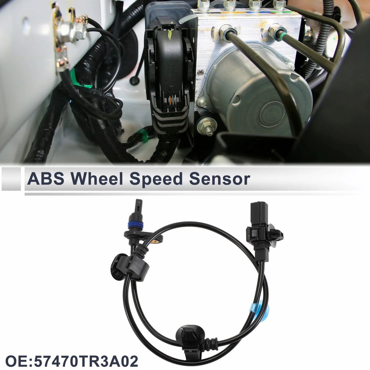 ABS Wheel Speed Sensor No. 57470TR3A02 for Honda Civic